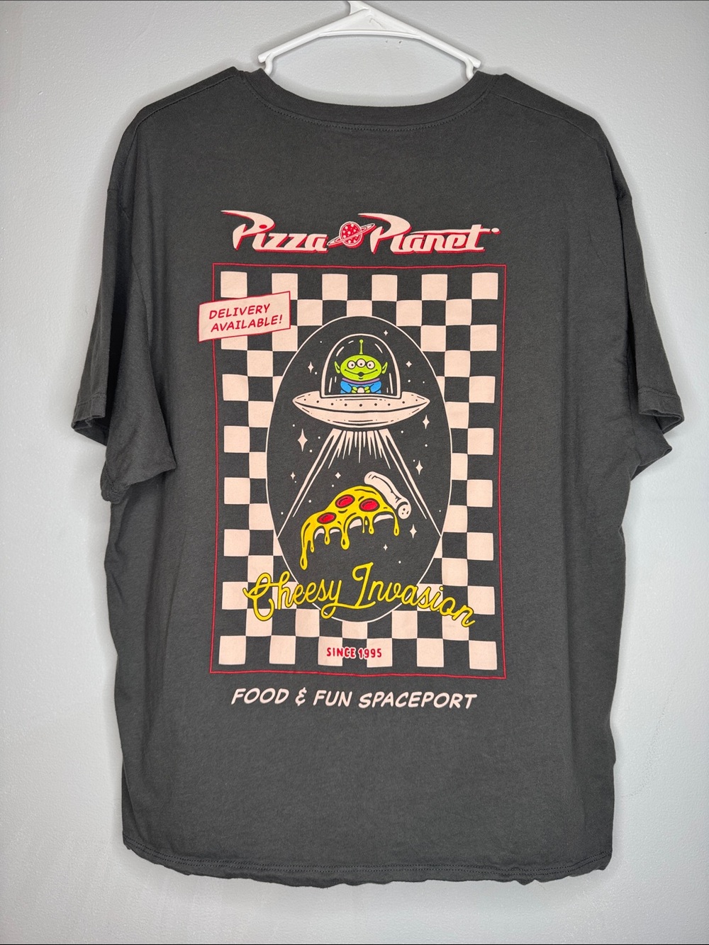 Unisex Disney Pixar Toy Story Pizza Planet shirt